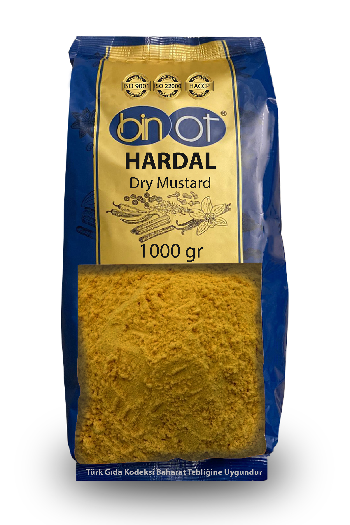 BİNOT HARDAL TOZ 1 KG